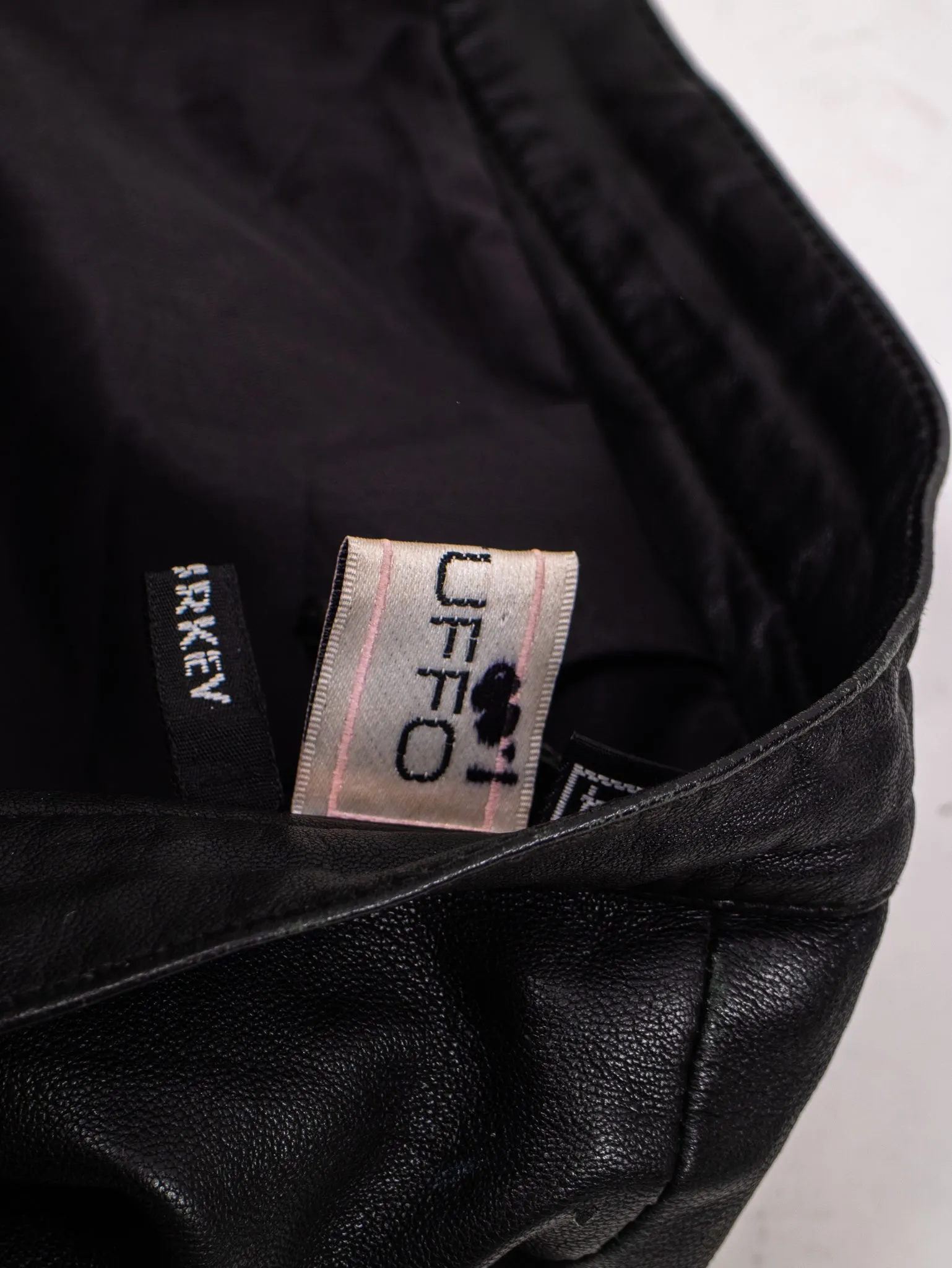 90's Tartuffo leather skirt
