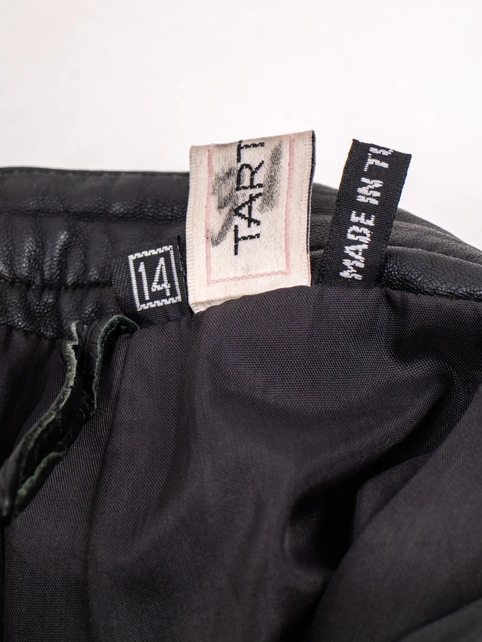 90's Tartuffo leather skirt