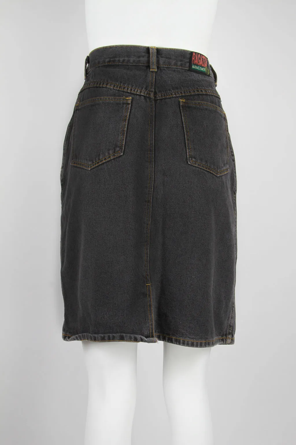 Black Ragazza 5 pocket denim skirt - M