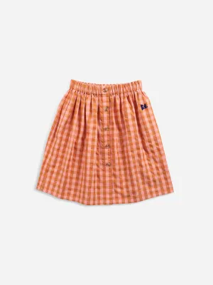 Bobo Choses VIchy Buttoned Woven Skirt