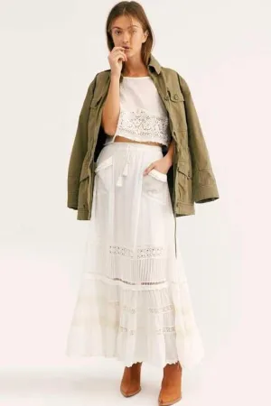 Boho Maxi Lace Skirt