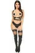 Daisy Corsets Black Vegan Leather Body Harness w/Wings