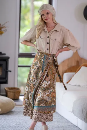 Donella Reversible Wrap Skirt