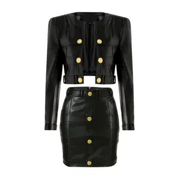 Faux Leather Skirt