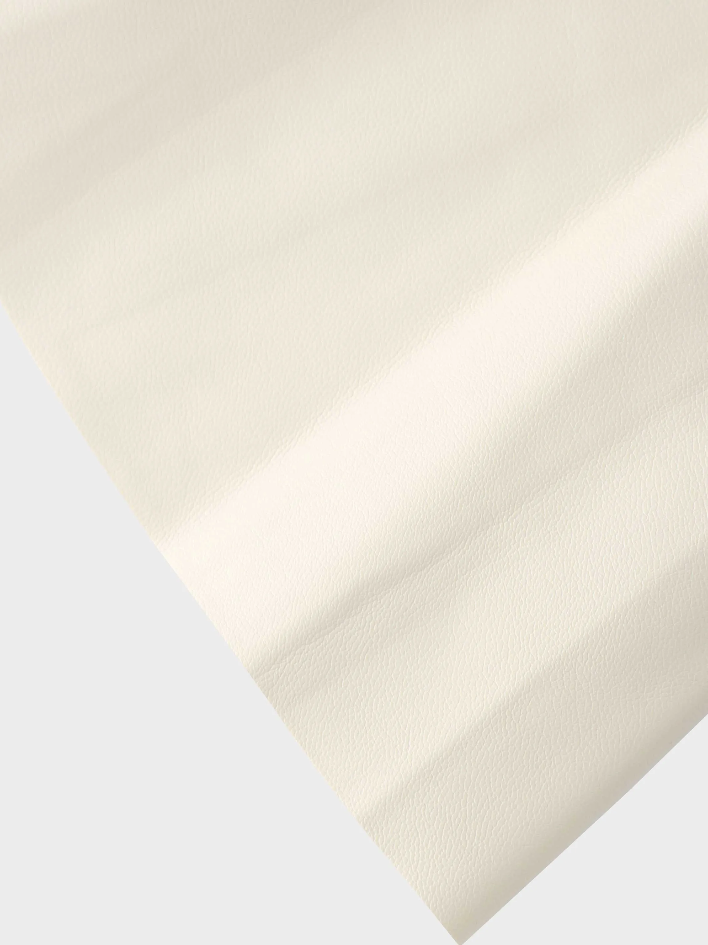 Flare Leather Skirt 25.5"-Ivory