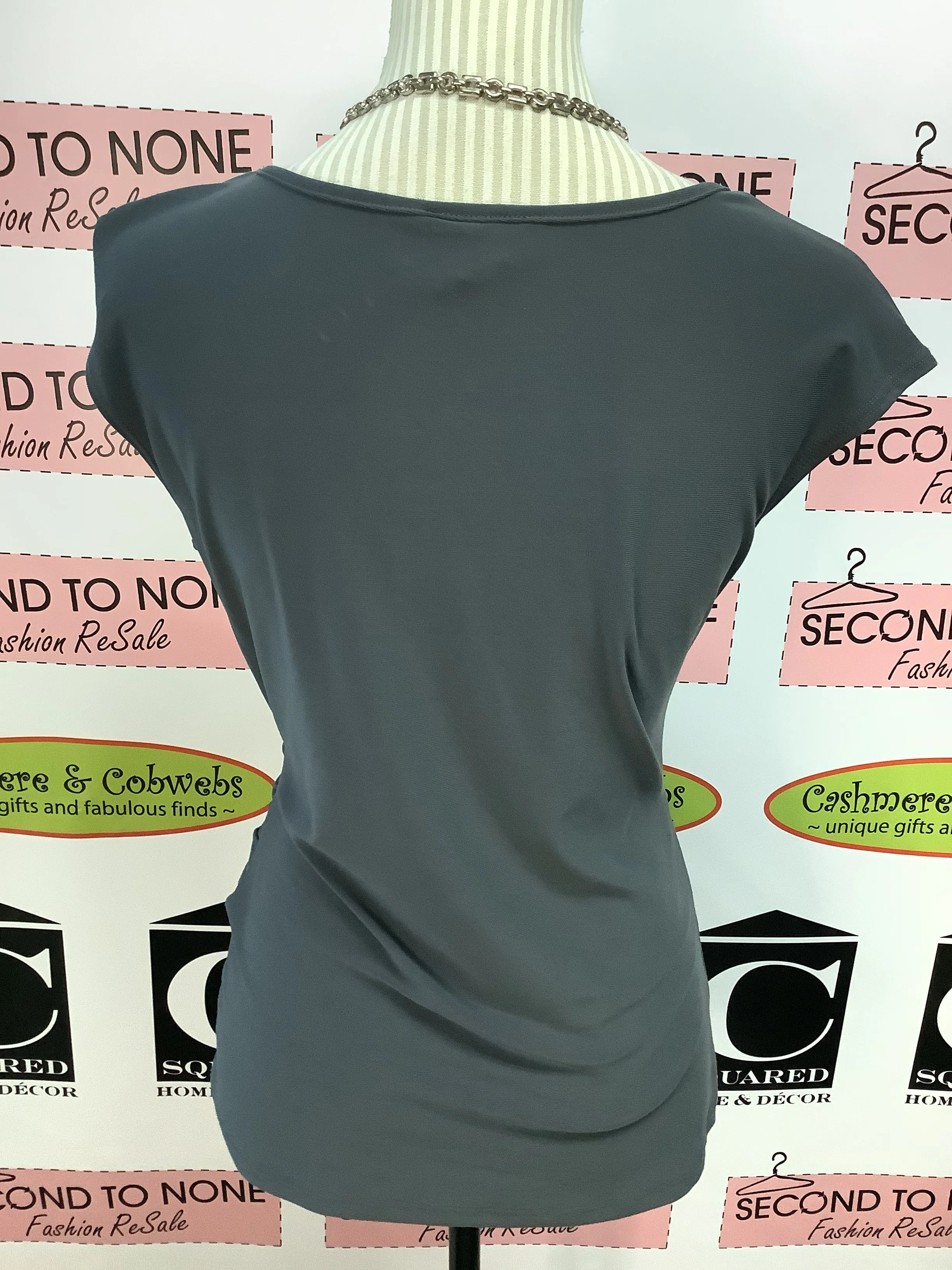 Gray Keyhole Wrap Tank (Size S)