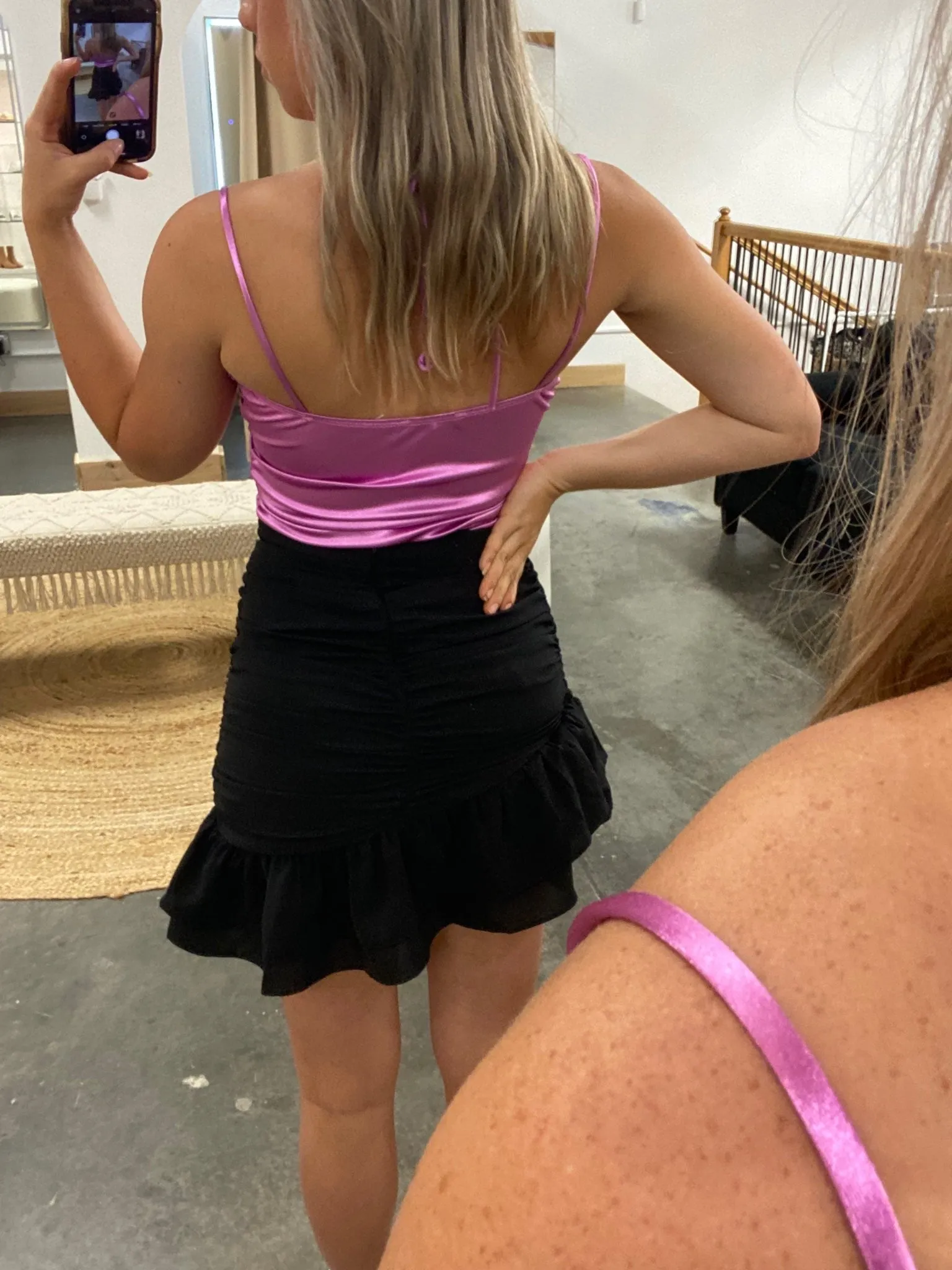 Katie Ruffle Mini Skirt