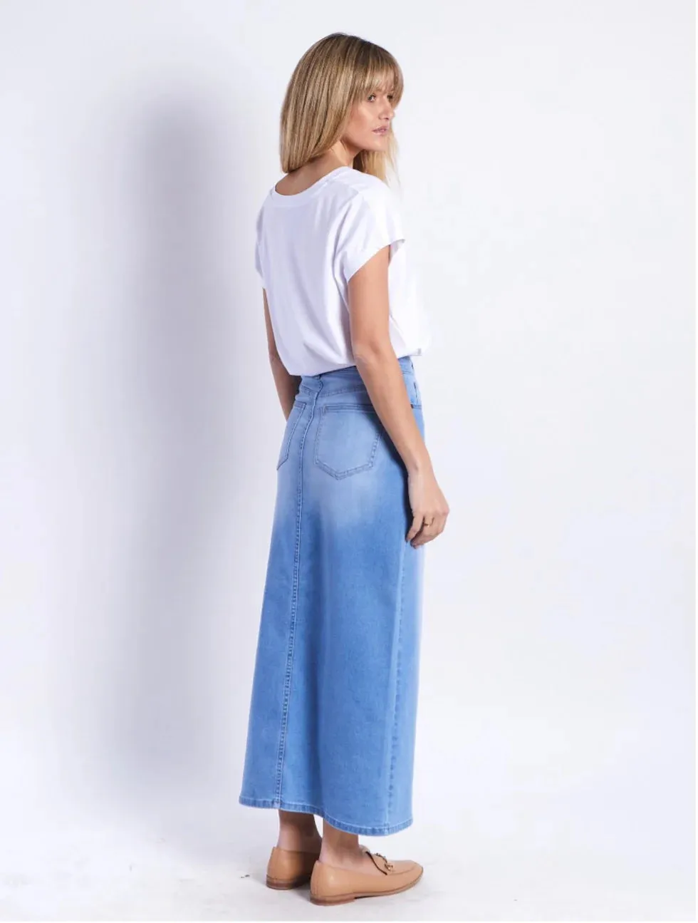 LESLEY SKIRT - BLUE WASH