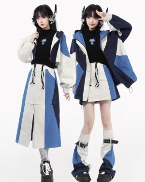 Mechanical Futuristic Jacket Skirt Set（Sold Separately）