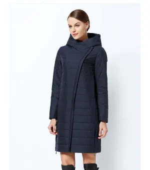 Men's Spring Thin Cotton Warm Padded Long Coat