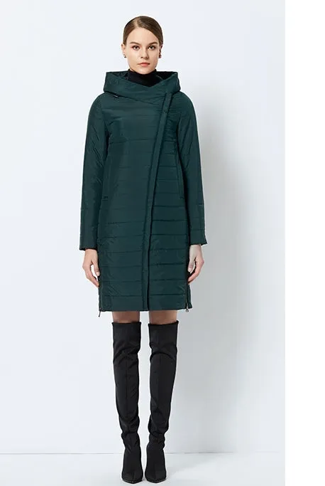 Men's Spring Thin Cotton Warm Padded Long Coat