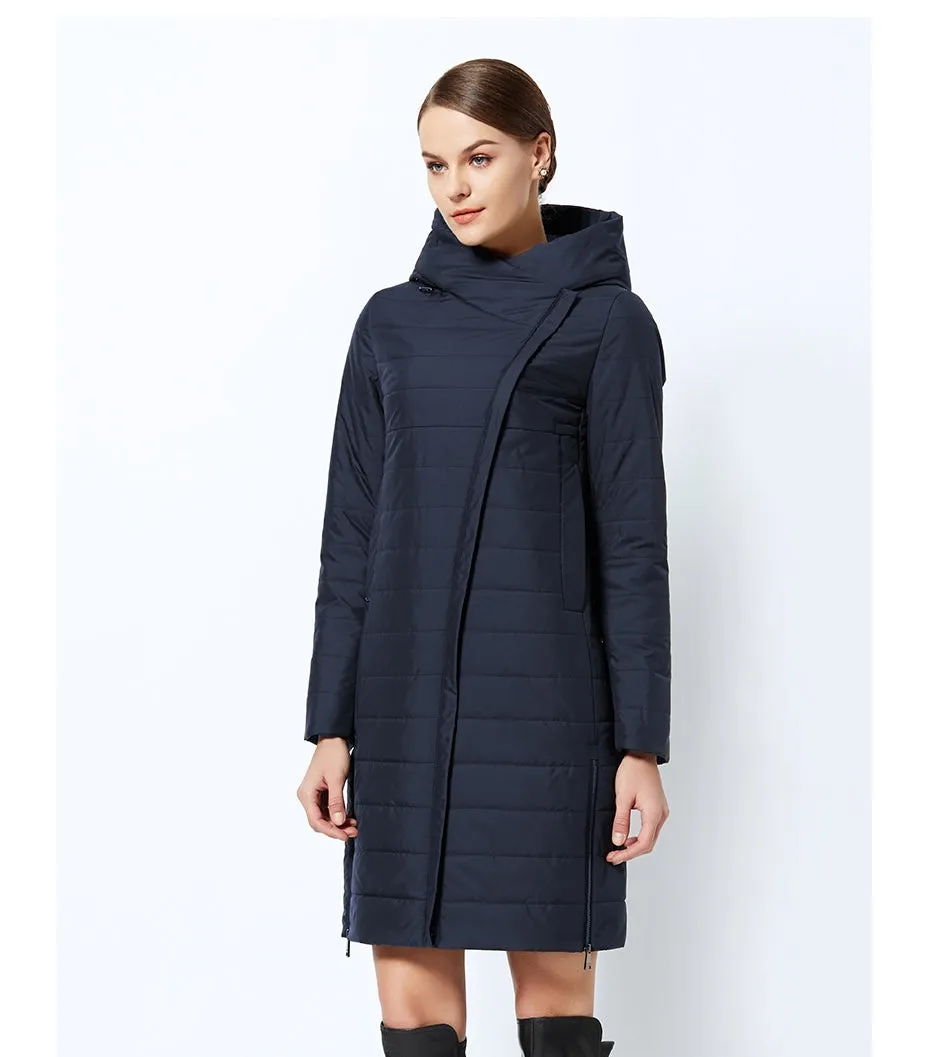 Men's Spring Thin Cotton Warm Padded Long Coat
