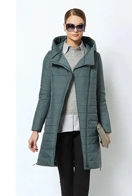 Men's Spring Thin Cotton Warm Padded Long Coat