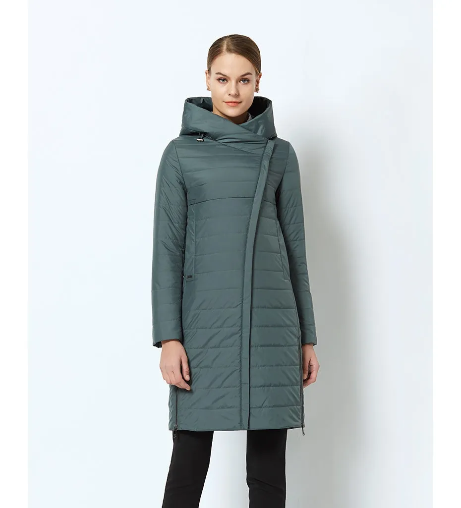 Men's Spring Thin Cotton Warm Padded Long Coat