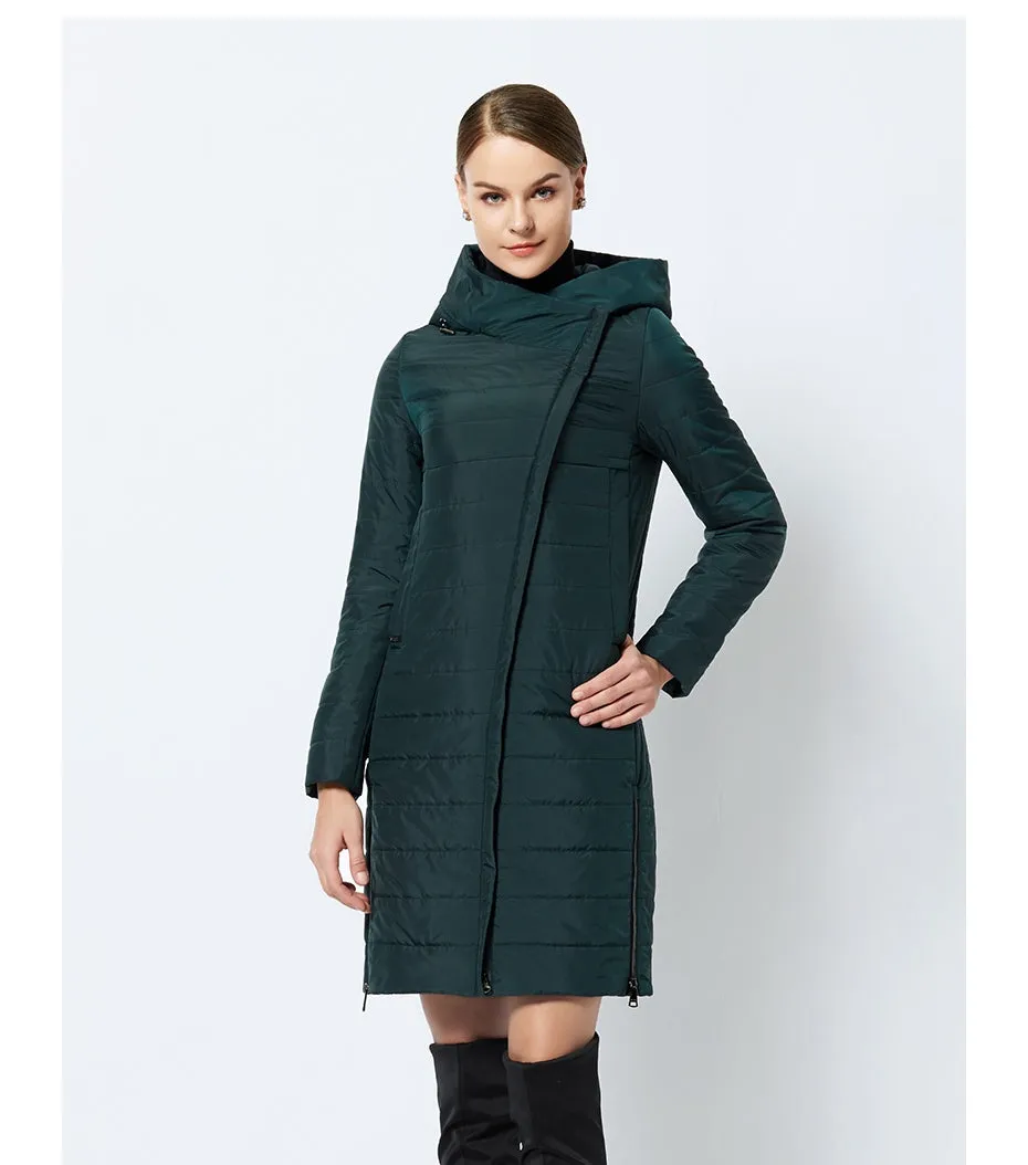 Men's Spring Thin Cotton Warm Padded Long Coat