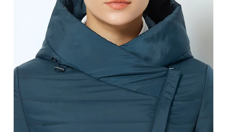 Men's Spring Thin Cotton Warm Padded Long Coat