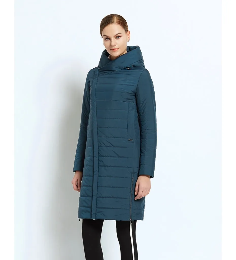 Men's Spring Thin Cotton Warm Padded Long Coat