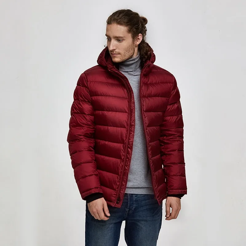Men's Winter Casual Hooded Warm Parka With Pockets