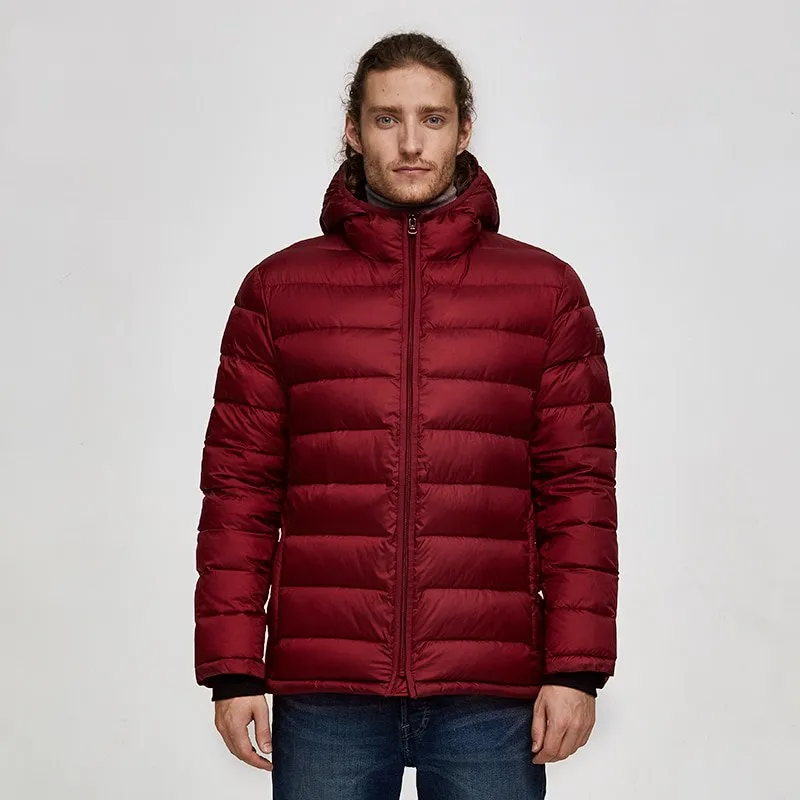 Men's Winter Casual Hooded Warm Parka With Pockets