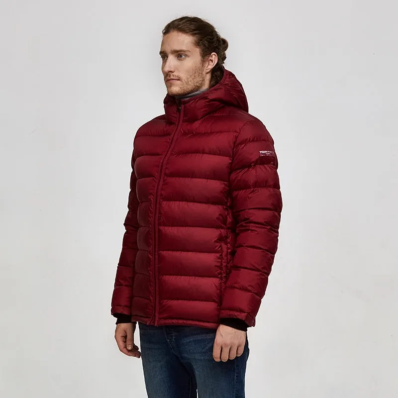 Men's Winter Casual Hooded Warm Parka With Pockets