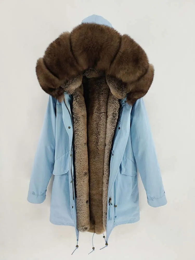 Men's Winter Casual Thick Warm Parka With Fox Fur