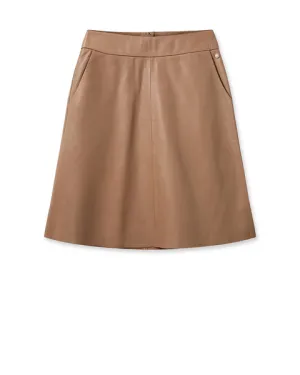 MMAppiah Leather Skirt Cinnamon Swirl