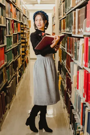 Phoebe Midi Skirt - Vintage Style Corduroy