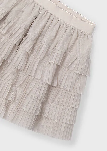 Pleated Tulle Skirt