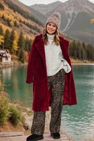 Ruby Wave Teddy Coat