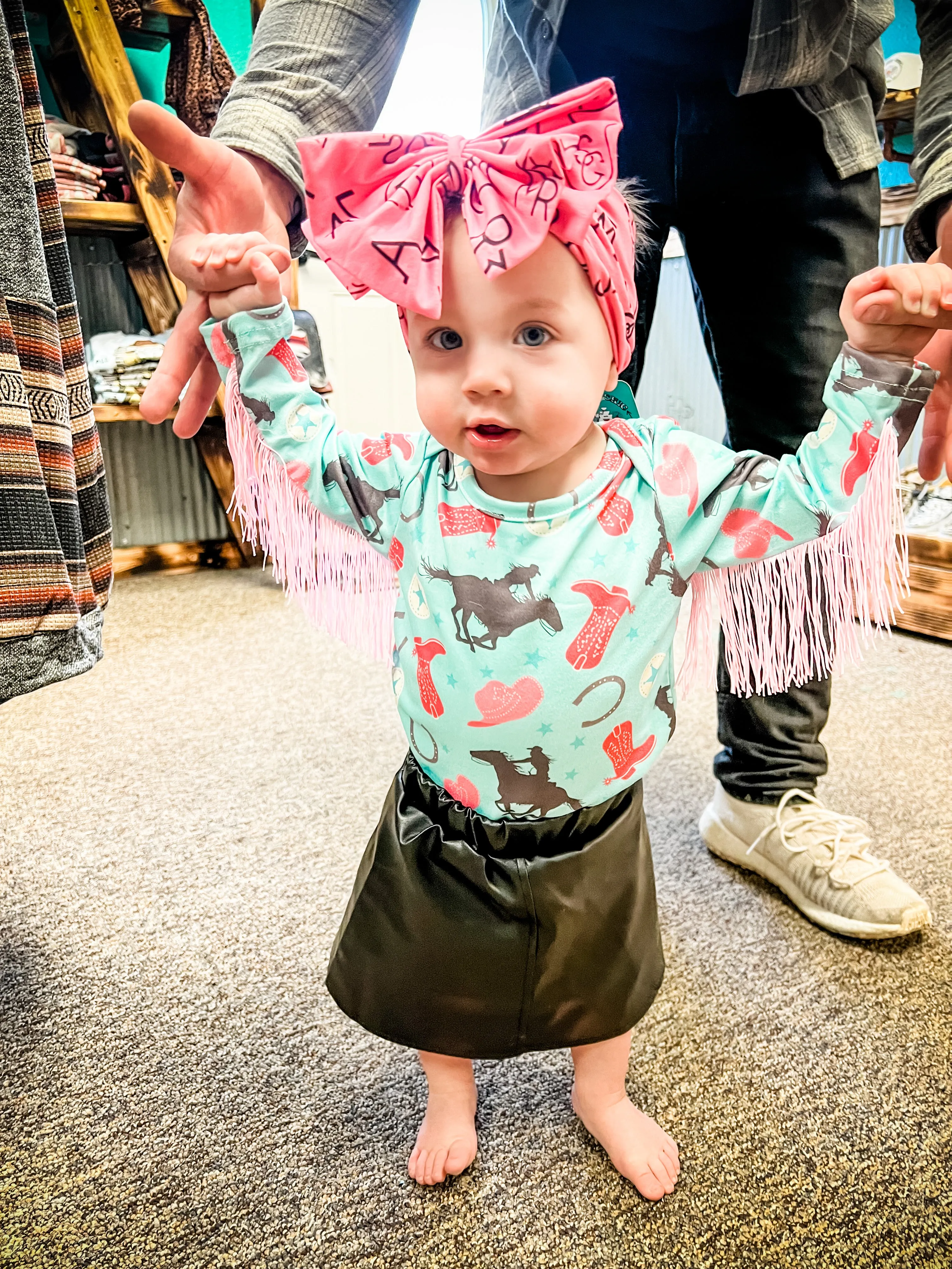 Shana Turq Baby Cowgirl Fringe Leotard