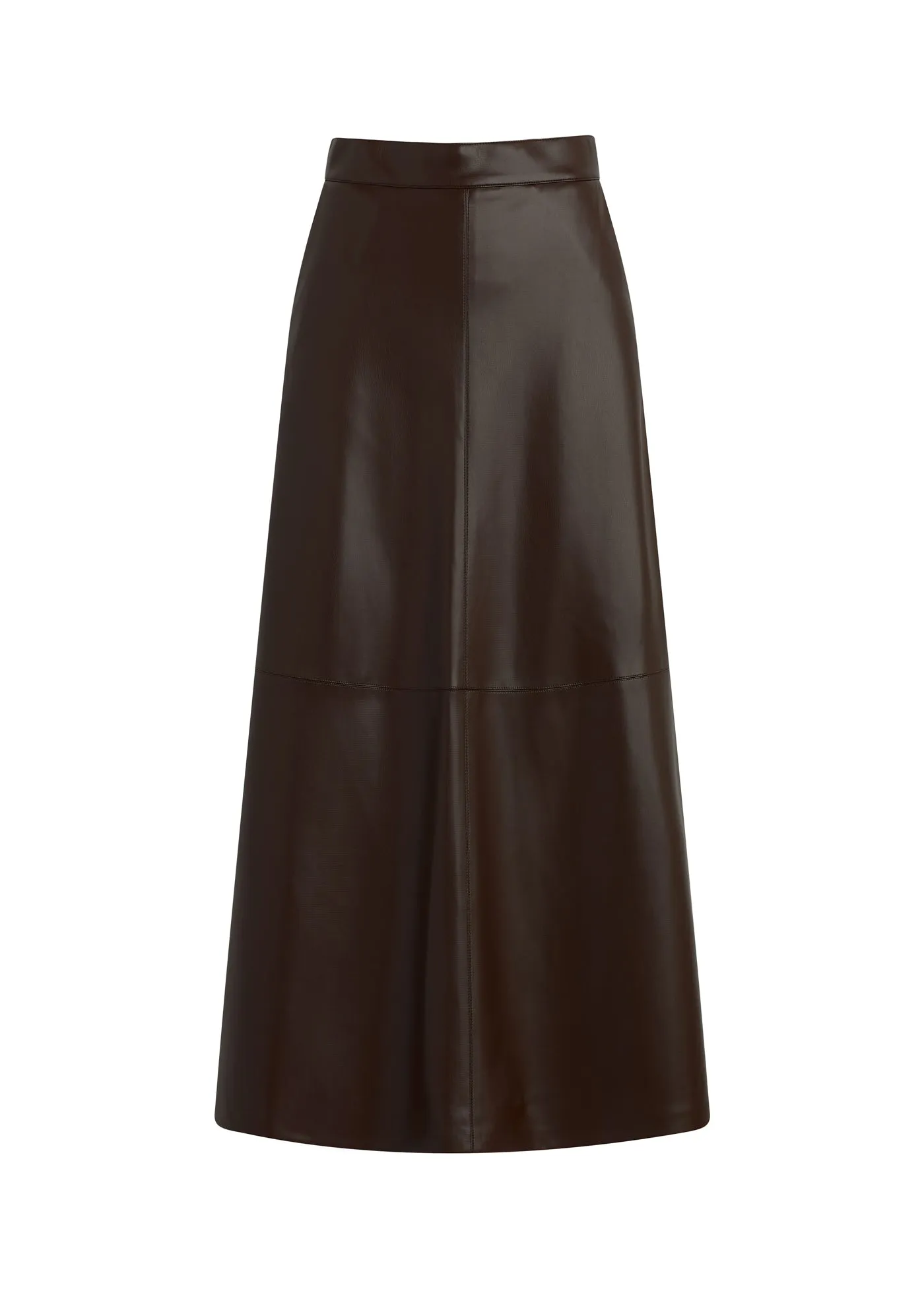 THE TAVI VEGAN LEATHER SKIRT