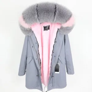 Women's Winter Casual Warm Loose Long Parka With Fox Fur