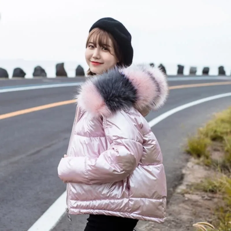 Women's Winter Warm Waterproof Hooded Parka With Fur