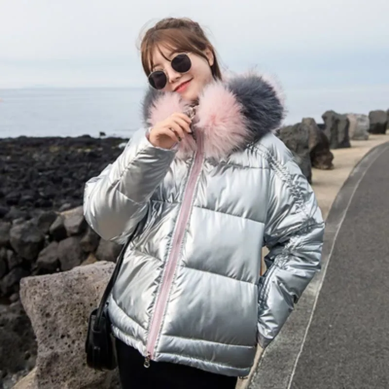 Women's Winter Warm Waterproof Hooded Parka With Fur