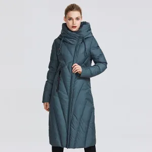 Women's Winter Windproof Thick Hooded Parka
