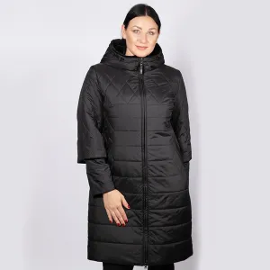 Women's Winter/Autumn Hooded Long Parka | Plus Size