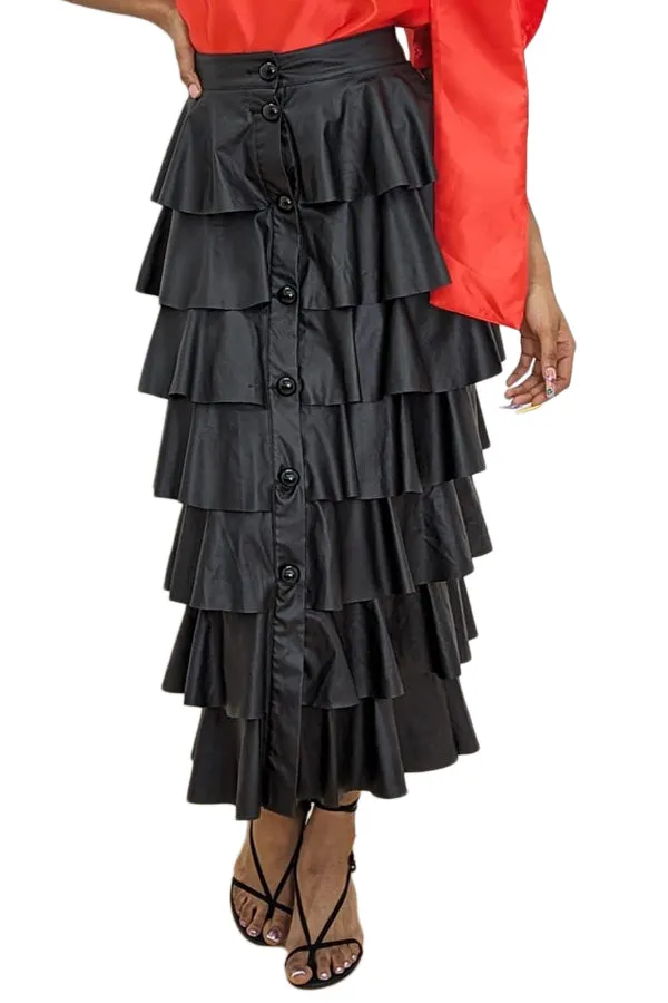 X7069 SKIRT (GRN, BLK)